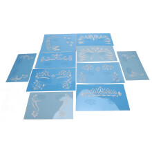 Reusable Stencils for Easy to Stick Down & Remove Temporary Tattoos, Soft PVC Material Templates for Face Body Paint, High Quality Plastic for