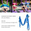 Aerial Yoga Swing Set Adjustable Dark Blue 3