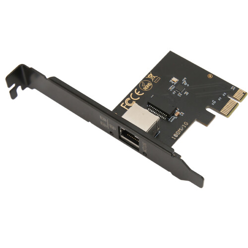 RJ45LAN Controller Network Card with2.5Gigabit Speed, PCIe X1Interface Quality of Service Technology, Supports Multiple Operating Systems 2