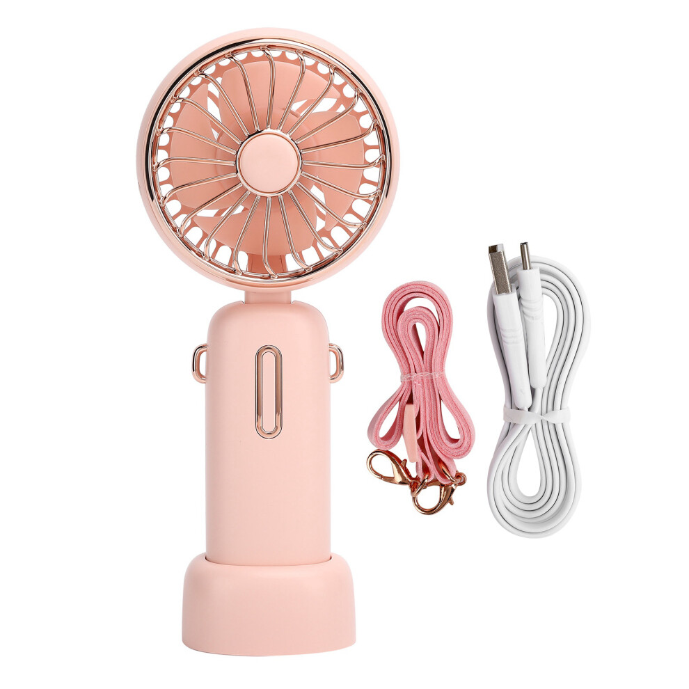 Adjustable Portable Fan, Detachable Lanyard, Smart Digital Display, Strong Wind Power, Ultra-Quiet Operation, Perfect For Travel And Everyday Use, 9365509893739