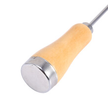 Kitchen Bar Ice Pick Crusher Awl Punch - Wooden Handle Stainless Steel GL