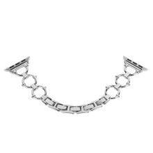 Silver O Chain Stainless Steel Watch Band 42-49mm