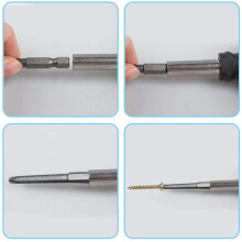 22 Pack 75mm Torx Screwdriver Bit Set 1/4 Inch Hex Shank T6-T40 Star Screwdriver Tool Kit with 1 Pack Handle
