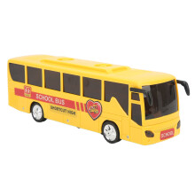 Bréagán Bus Scoile Dea-Dhéanta, Dearadh den Scoth, Plaisteach ABS Buí Beag, Insamhladh Ard, Dearadh Dlúth, Feidhm Fuaime Éadrom, Sábháilte