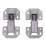 Zinc Alloy Cabinet Hinges10.4x4.4cm2-Pack 6