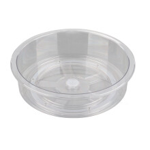 Organisateur de placard rotatif transparent en PET 25,5 x 7 cm