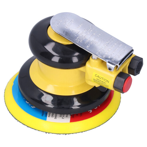 Lixadeira de palma pneumática de dupla ação de 5 polegadas com controle de velocidade ajustável, perfeita para superfícies de madeira e metal, 2