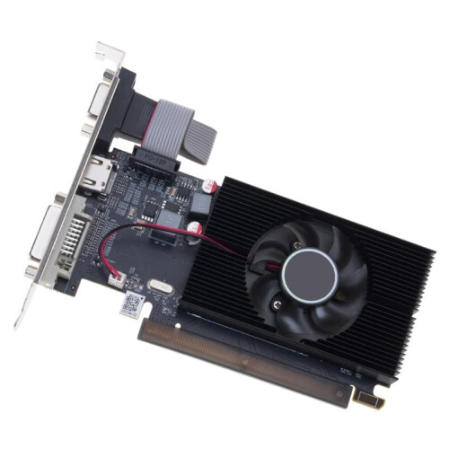 Low Profile DDR3 64-Bit PCIe x16 Graphics Card with Fan
