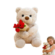 Valentine's Day Rose Bear Plush Toy Gift