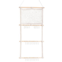 Organisateur mural en bois pour nœuds à cheveux 105 x 38 cm
