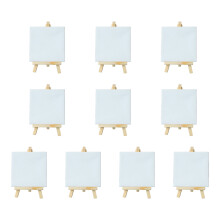 Draagbare schildersezelset, mini-gespannen katoenen canvas met blanco frame voor olieverf- en aquarelprojecten.