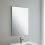60 x 45cm Plain Rect. Mirror, Chrome Effect Metal Spring Loaded Wall Fix Clips 2