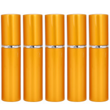 Portable Mini Travel, Fine Mist Atomizer, Reusable Travel Perfume Atomizer, 5pcs, 10ml, Multiple Colors, Anodized Aluminum, Glass, Convenient To