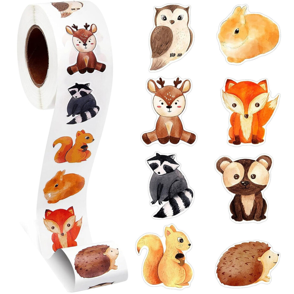 Cute Animal Stickers Waterproof Vinyl 500 Pcs 908436801331