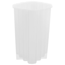 Cylinder Candle Mold Silicone White 1 Set 4.5 x 7.1 x 11.5