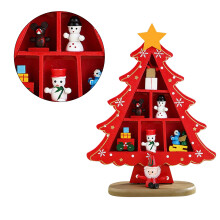 Tabletop Wooden Xmas Tree 18.5x14x5.5 cm 120 g Red