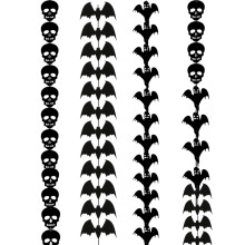 4Halloween Hanging Ornaments Non-Woven Black