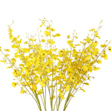 Umelý kvet orchidey 92 cm, 1 balenie s okvetnými lístkami z kvalitnej hodvábnej látky do vázy a do bytu
