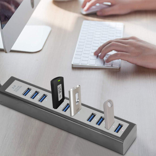 Wide Compatibility USB Hub, Elegant Design for Multi-Device Connectivity 2