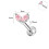 Σκουλαρίκια Labret από ανοξείδωτο ατσάλι 16g, με τραγούδες, piercing Medusa Monroe, 6-3/8 ίντσες-10 2