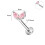 Σκουλαρίκια Labret από ανοξείδωτο ατσάλι 16g, με τραγούδες, piercing Medusa Monroe, 6-3/8 ίντσες-10 3