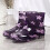 Willtoo Women's Rain Boots Waterproof Purple Mid-Calf 5