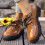 Γυναικεία Oxfords με Χοντρό Τακούνι και Πλατφόρμα, Δερμάτινα, Δερμάτινα, Στρογγυλά 2