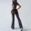Women's Solid Casual 2-Piece Set Top & Pants Dark Gray M 4