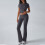 Women's Solid Casual 2-Piece Set Top & Pants Dark Gray M 5