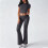 Women's Solid Casual 2-Piece Set Top & Pants Dark Gray M 6