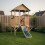 EXIT TOYS EXIT Panorama 350 Wooden Playhouse with Slide and Mud Kitchen 5