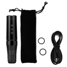 Craftsmanship-Driven Wireless Tattoo Pen, Aluminum Alloy Frame with Coreless Motor, Adjustable Stroke & Advanced Direct Drive System for Pro Tattoo