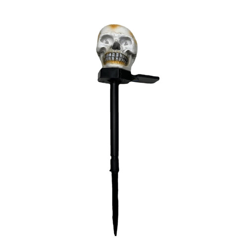 Halloween Skull Stake Light50cm ABS White
