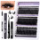 DIY Individual Lash Clusters 50D+60D Mixed Pack - Large Capacity Curly Thick False Lashes for Custom Eye Makeup 2