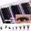 DIY Individual Lash Clusters 50D+60D Mixed Pack - Large Capacity Curly Thick False Lashes for Custom Eye Makeup 4
