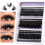 DIY Individual Lash Clusters 50D+60D Mixed Pack - Large Capacity Curly Thick False Lashes for Custom Eye Makeup 6