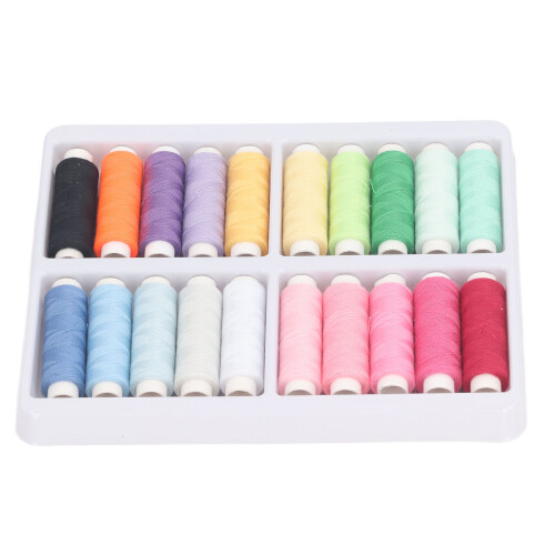 Versatile Sewing Thread Set Durable Cotton And Polyester for Hand & Machine Sewing Sewing Supplies Multipurpose Functionality - 20Color Threads 2