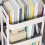 2-Tier Plastic Rolling Cart, White, 37x26x43.5cm 4