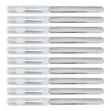 Haltbarer Nagelkunst-Silikonstift, 10 Stück, für Spiegelpowder, wiederverwendbar mit Deckel