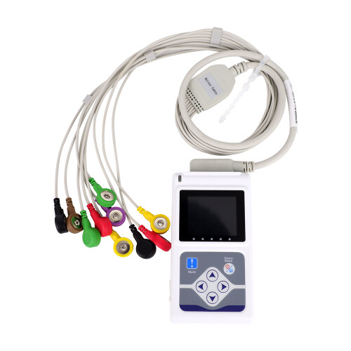 ECG Holter 24H Recorder Dynamic EKG Monitor System