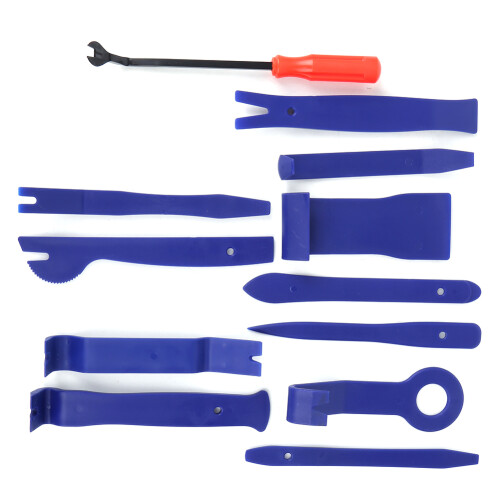Ergonomic Design Auto Panel Tool Kit, High-Quality PVC Trim Removal Tools for Disassembling Inner Panel, 12Pcs/Set Multifunction Car Audio Radio 1