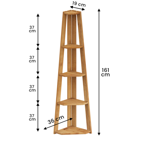Mercers Furniture Corona Corner Ladder Bookcase 1