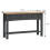 Mercers Furniture Corona Charcoal 3 Drawer Console Table 2