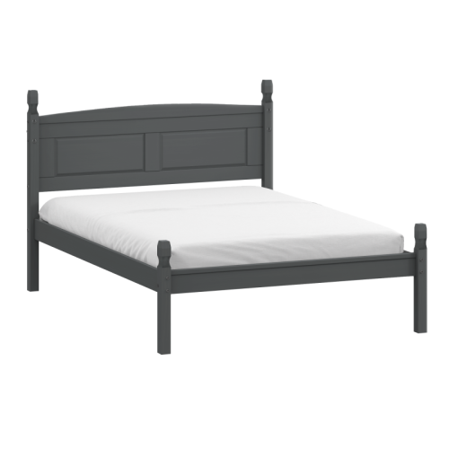 Mercers Furniture Corona Charcoal 4'6" Low End Double Bed Frame 2