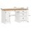 Mercers Furniture Corona White Straight Computer Desk Solid Wood Pine 2