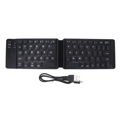 Foldable Wireless Keyboard BT3.0, Silent, 120mAh, Compact Black 1