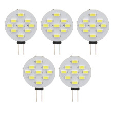 G4LED-pære 12V 1,5W 6000K hvit 9-LED 180 stråle