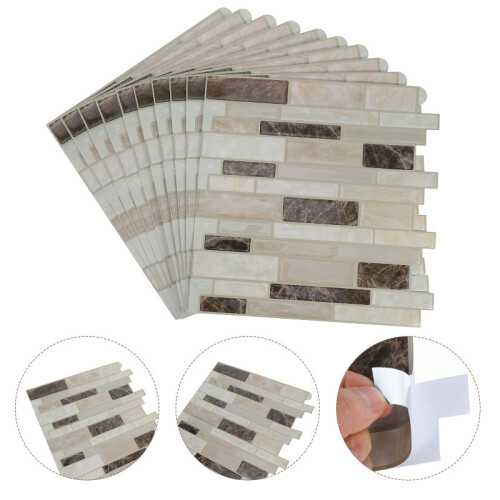 10Pcs Multi PVC Marble Pattern Self-Adhesive Wall Stickers Waterproof 1