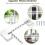 yao96266 2PCS Window Locks, Window Safety Locks , Window Restrictor Safety Locks , Self Adhesive, Adjustable Window Lock No Drilling 2