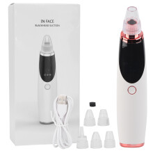 Rechargeable Rose Gold Blackhead Remover, Safe And Effective Portable Device For Gentle Microdermabrasion And Deep Cleansing